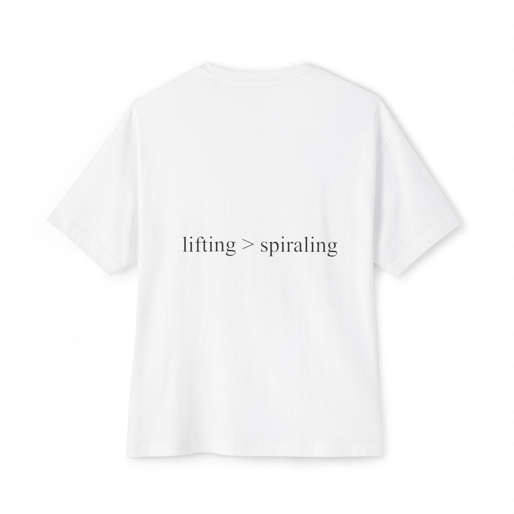 lifting > spiraling oversized tee