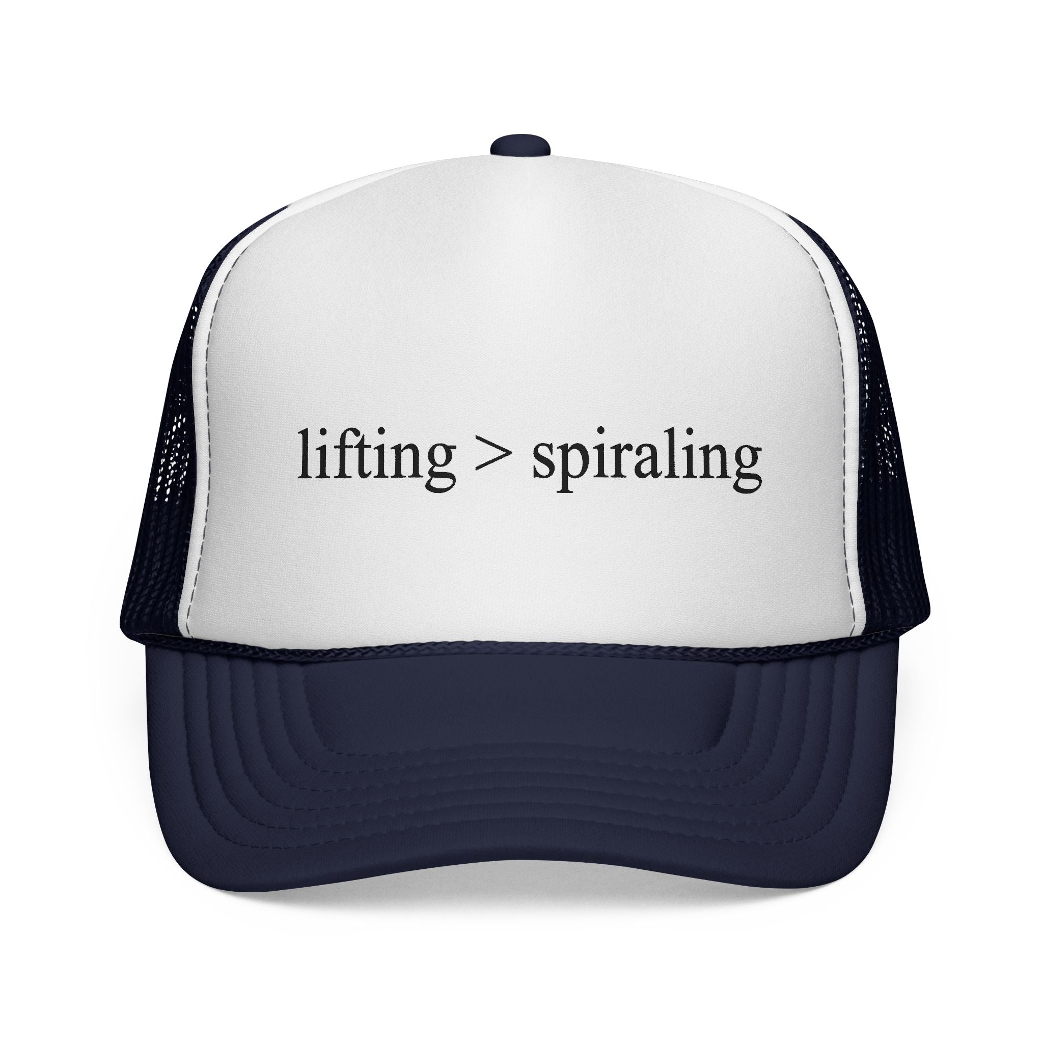 lifting > spiraling trucker hat