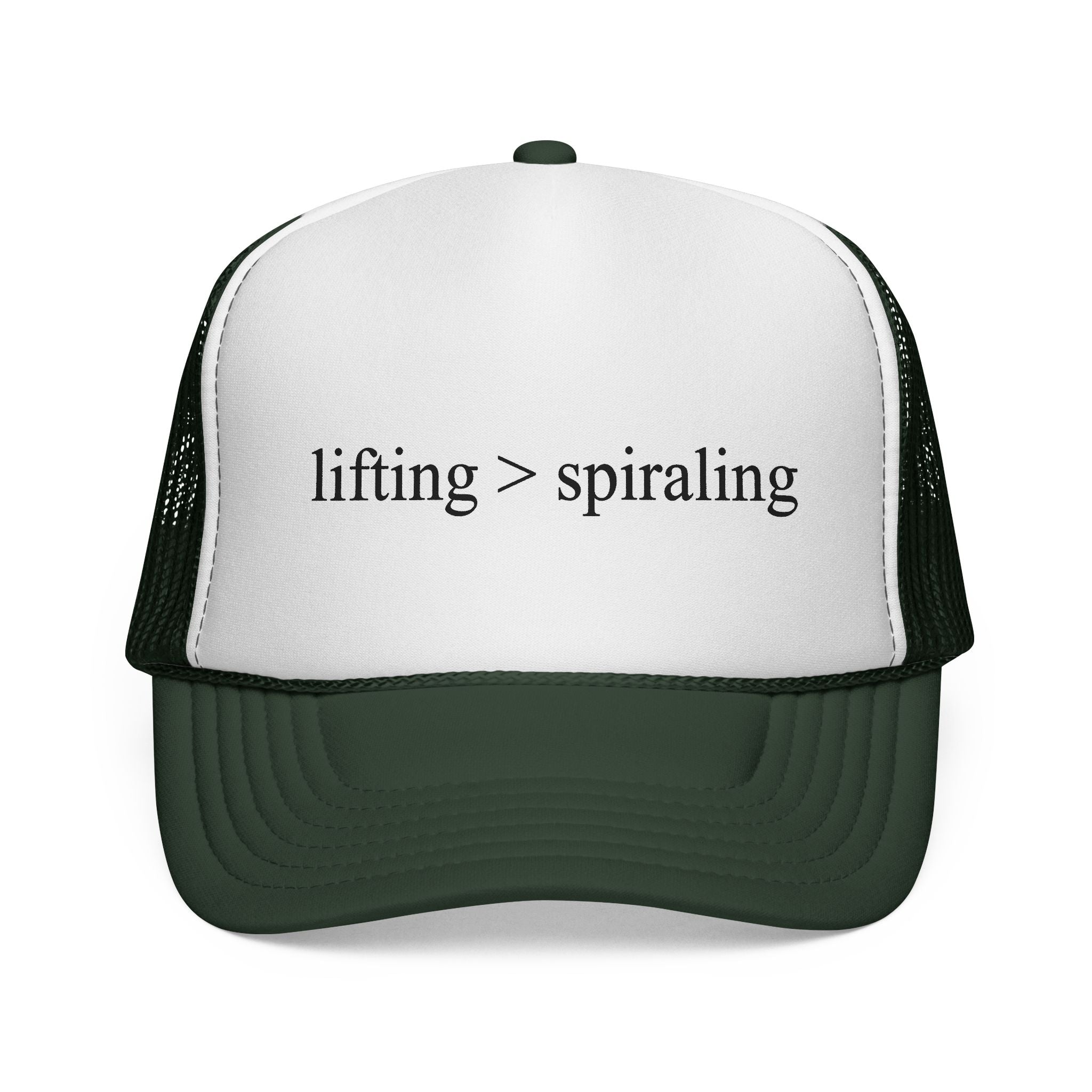 lifting > spiraling trucker hat