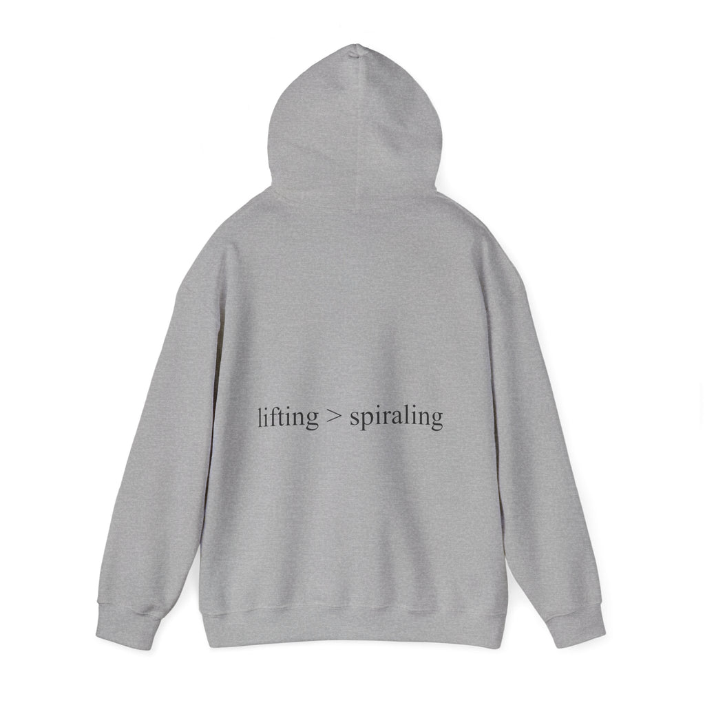 lifting > spiraling hoodie
