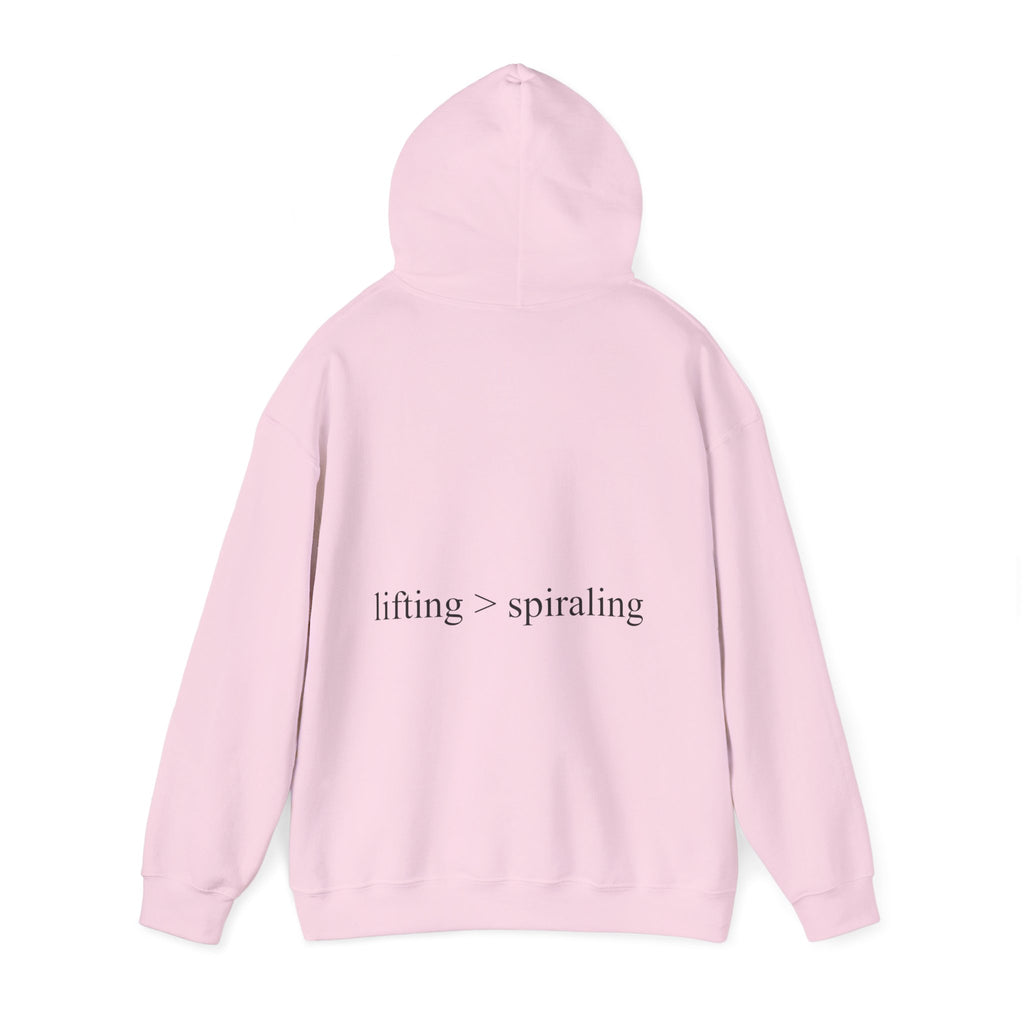 lifting > spiraling hoodie