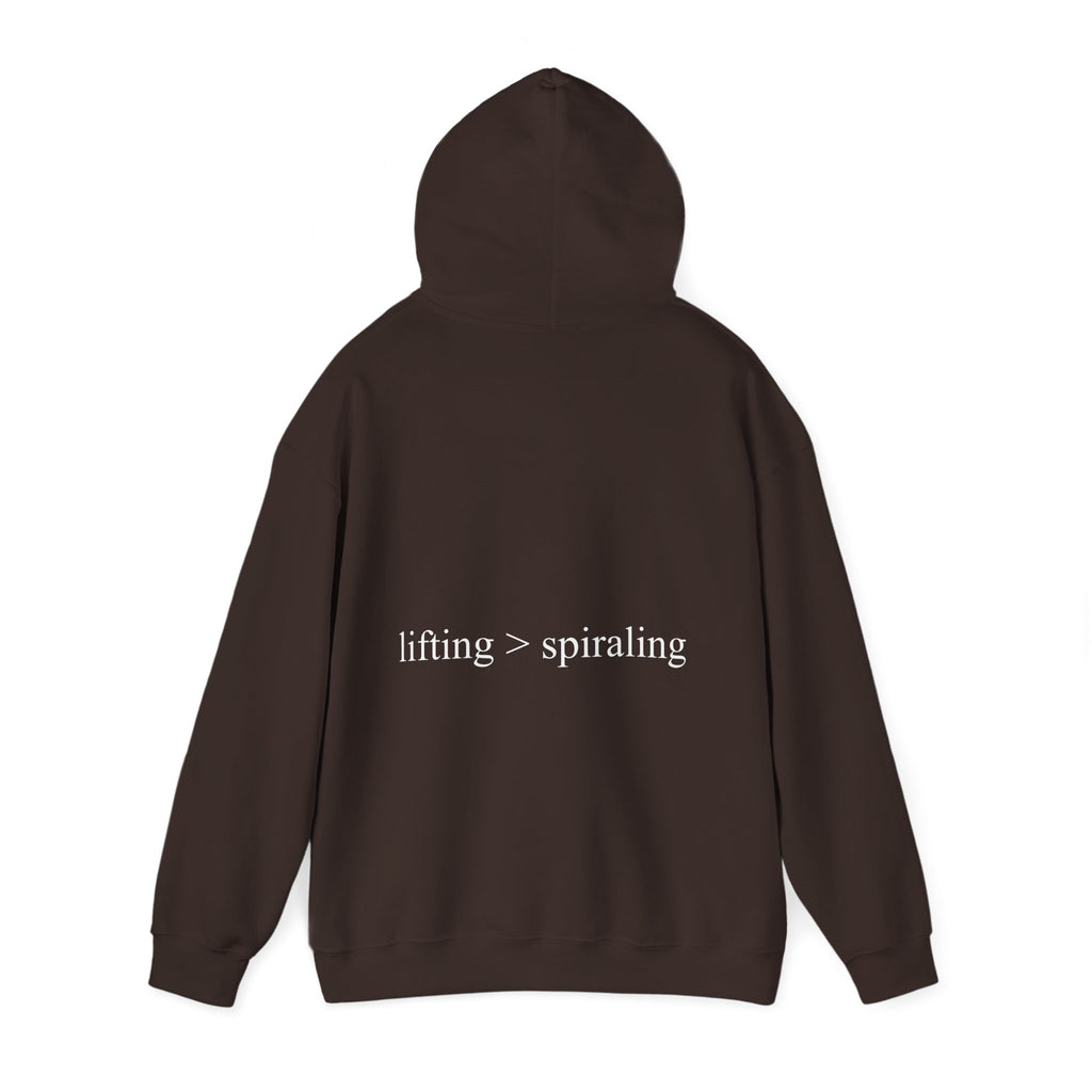 lifting > spiraling hoodie