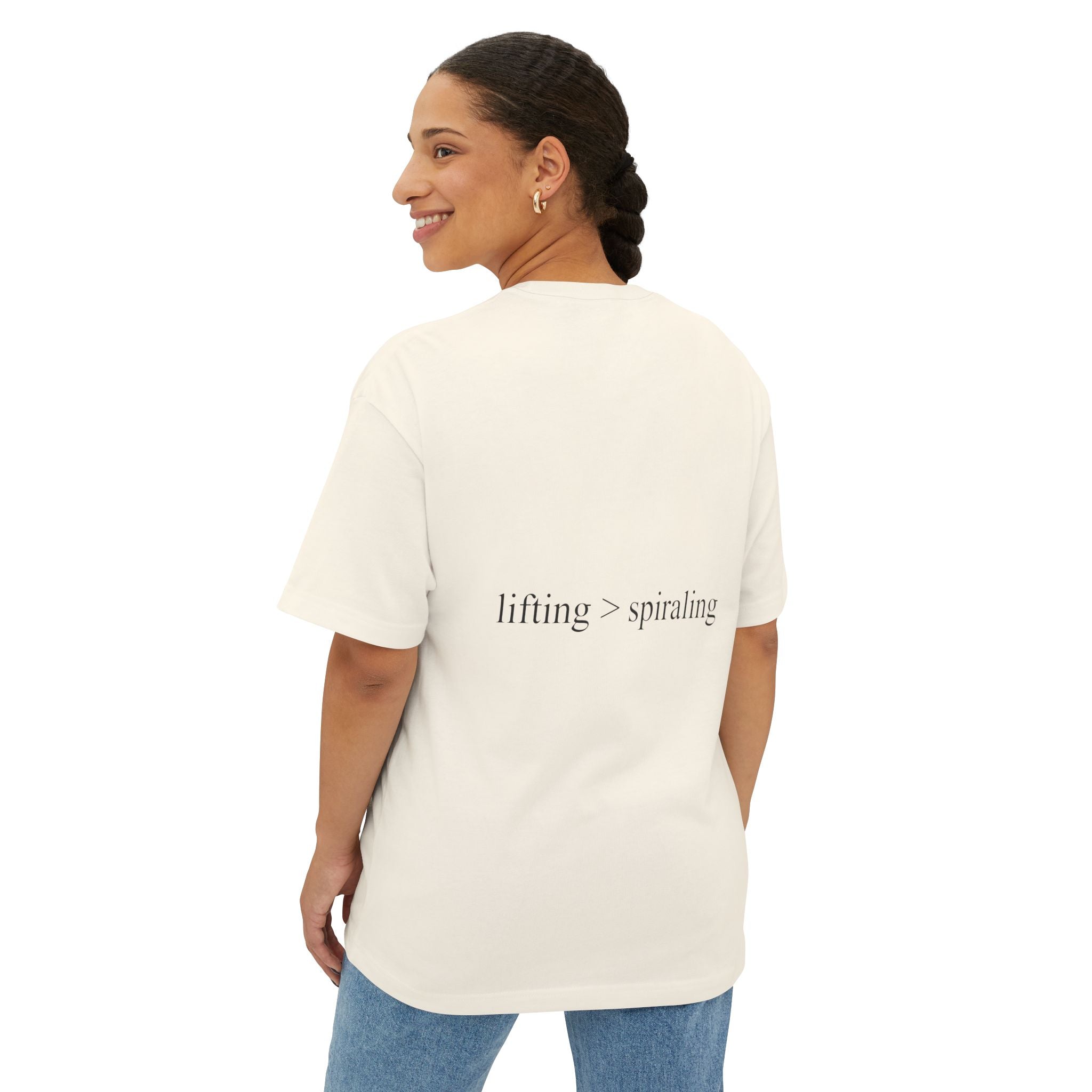 lifting > spiraling oversized tee