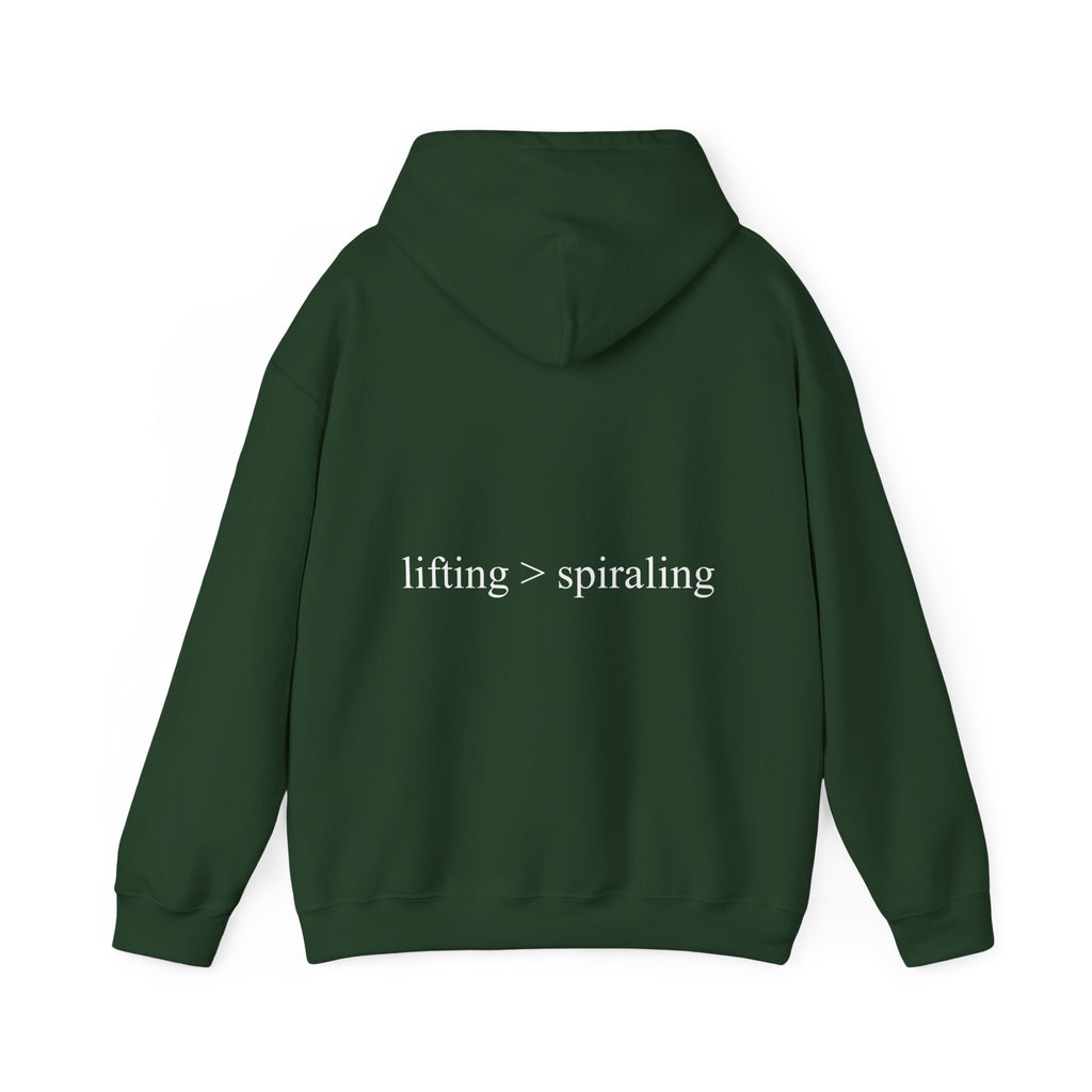 lifting > spiraling hoodie