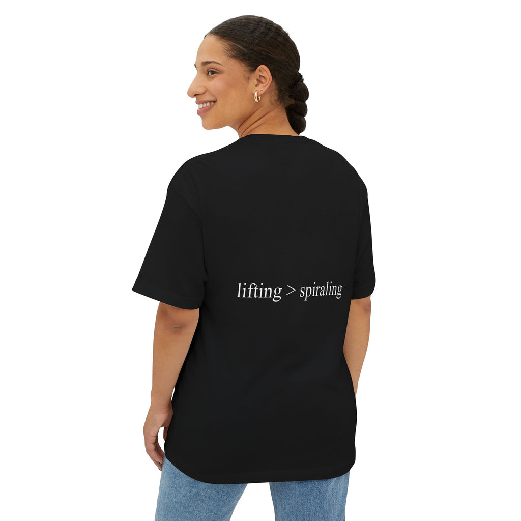 lifting > spiraling oversized tee