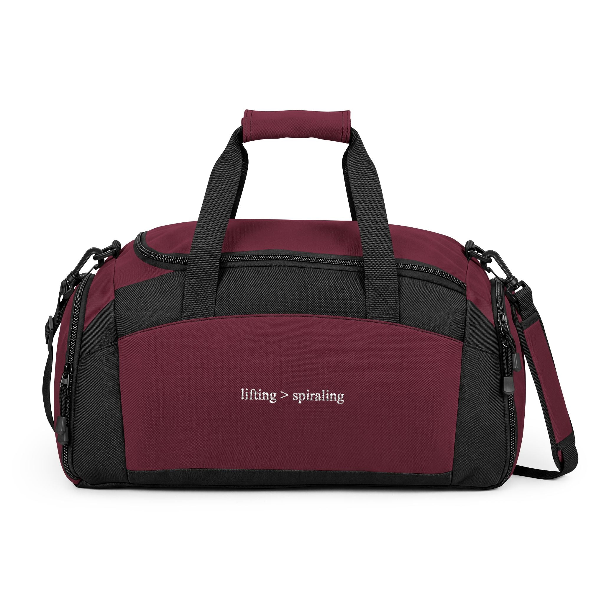 lifting > spiraling gym bag