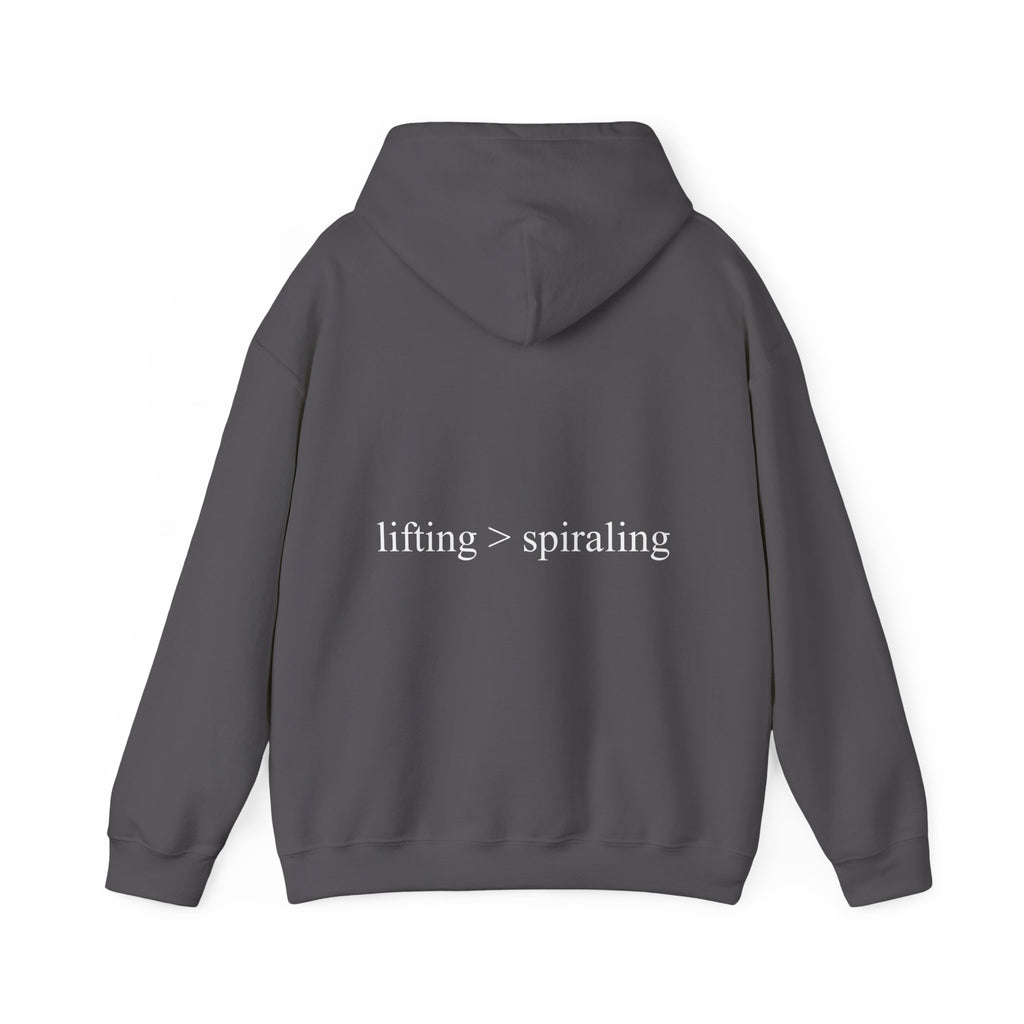 lifting > spiraling hoodie
