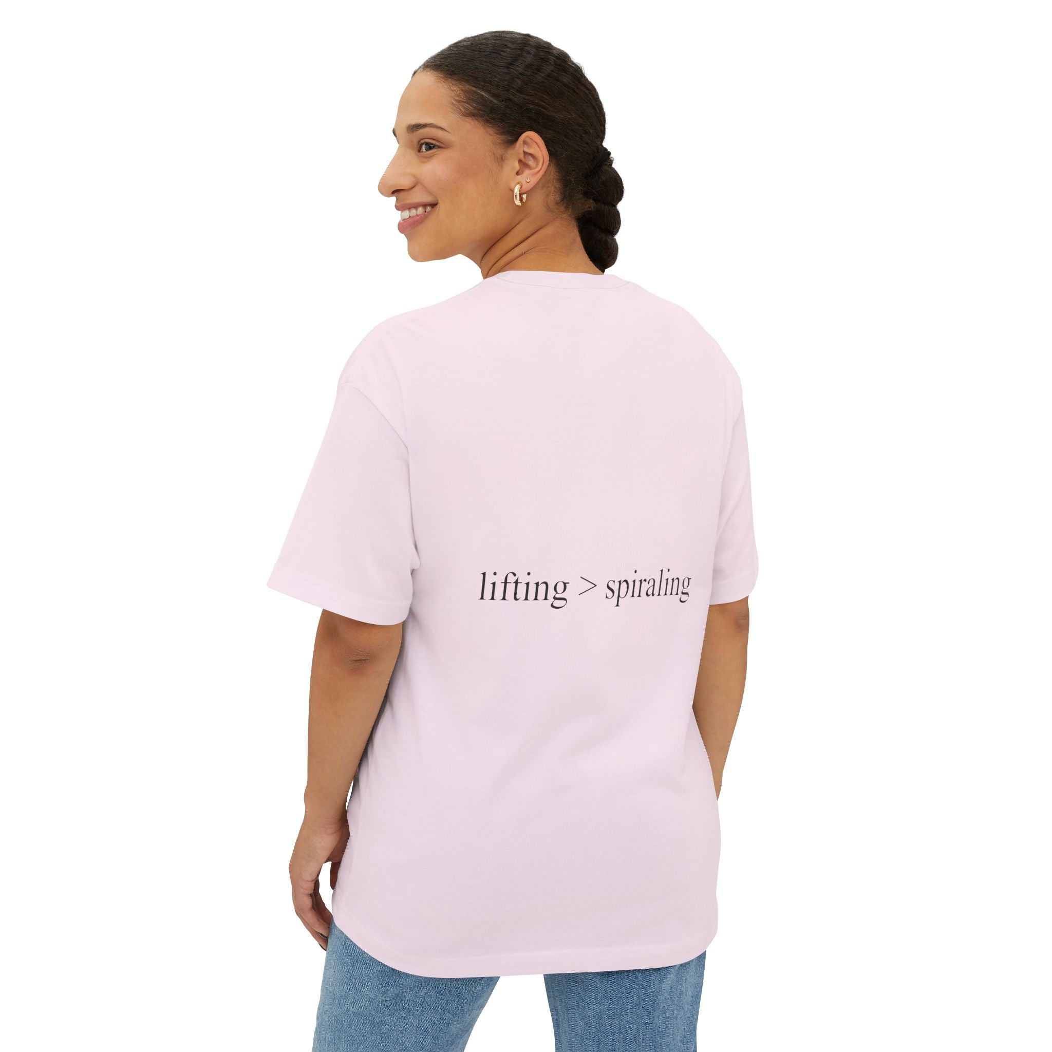 lifting > spiraling oversized tee