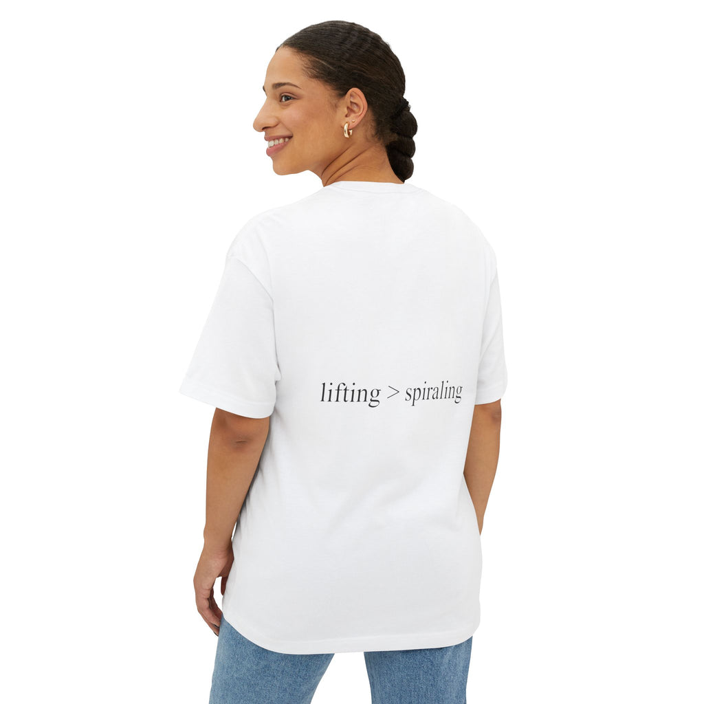 lifting > spiraling oversized tee