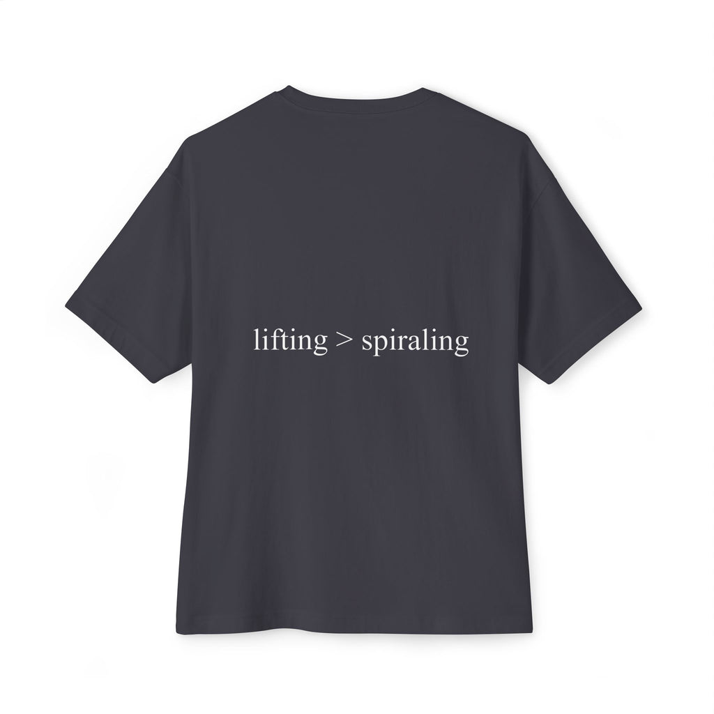 lifting > spiraling oversized tee