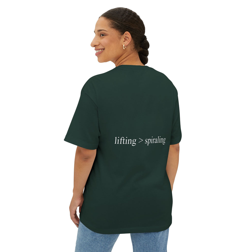 lifting > spiraling oversized tee