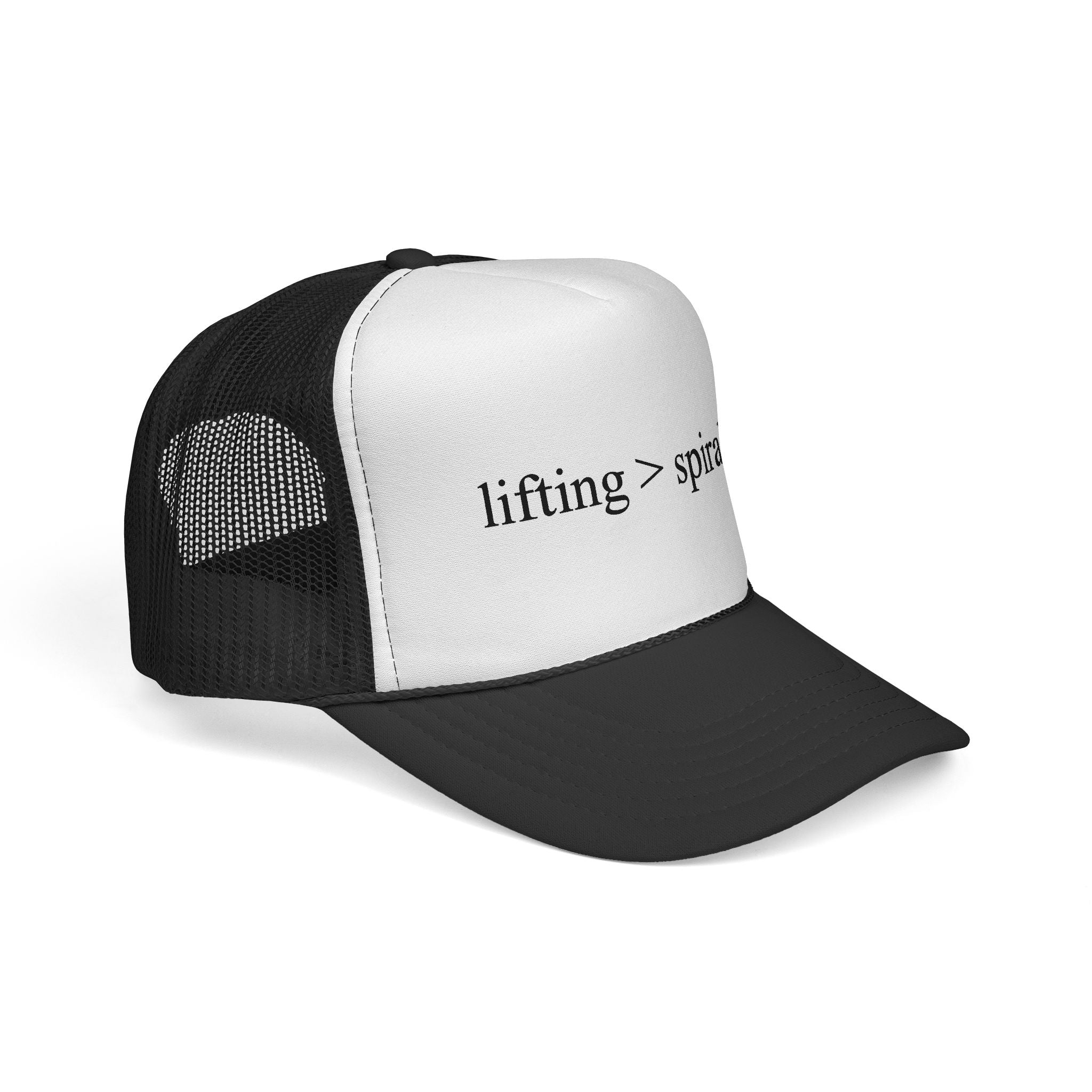 lifting > spiraling trucker hat