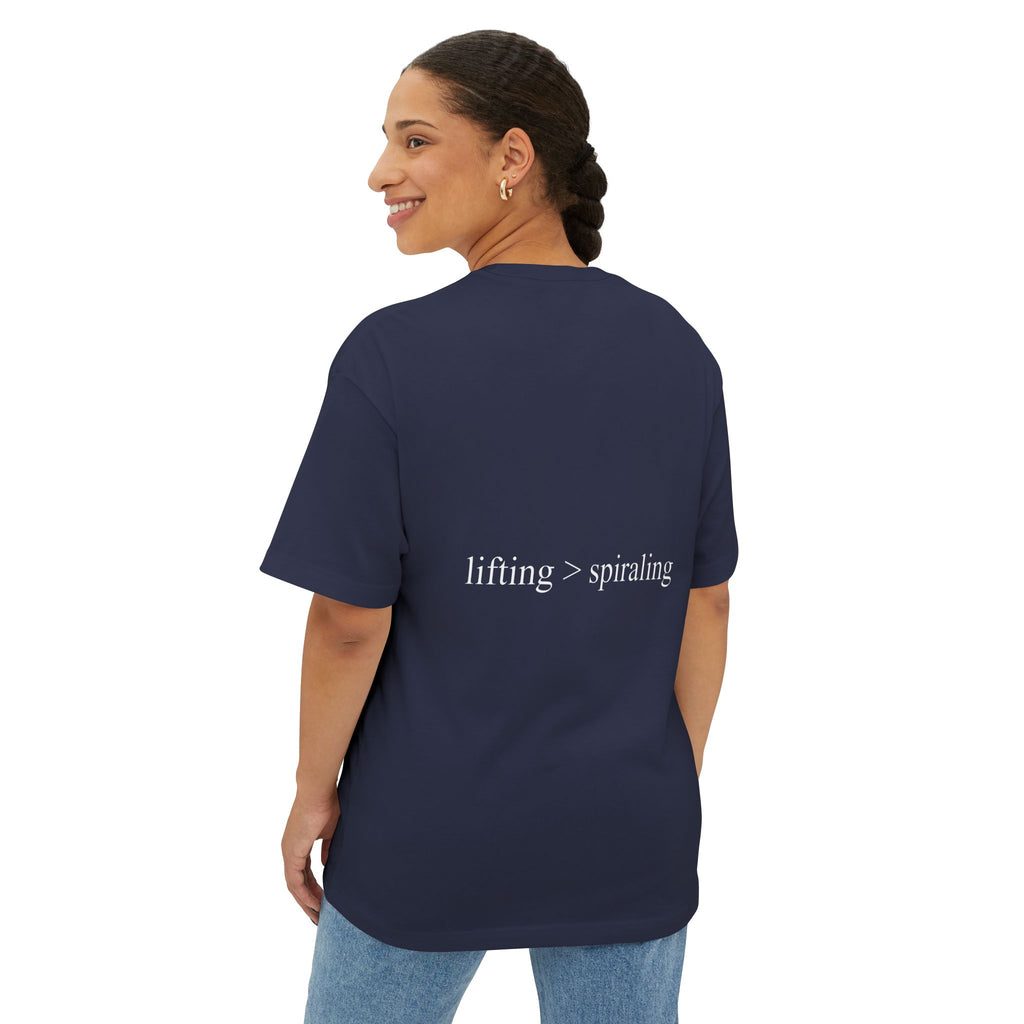 lifting > spiraling oversized tee