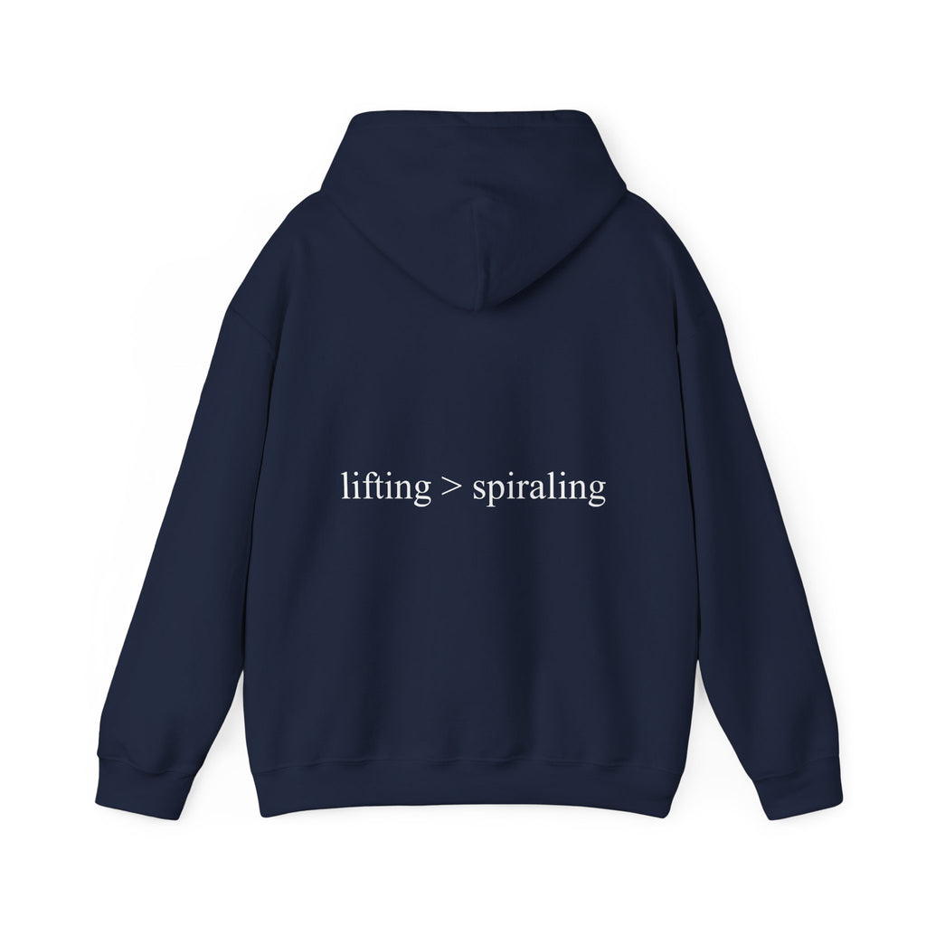 lifting > spiraling hoodie