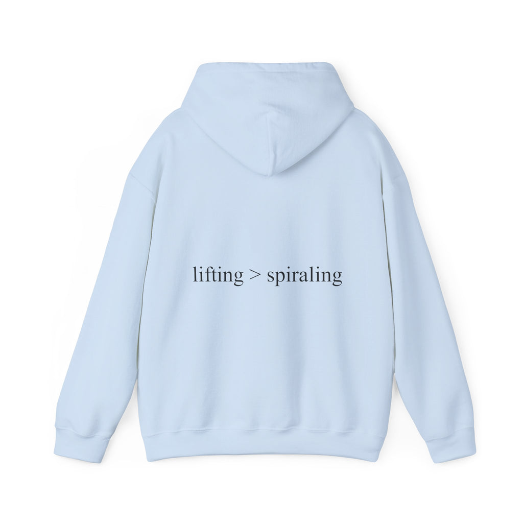 lifting > spiraling hoodie