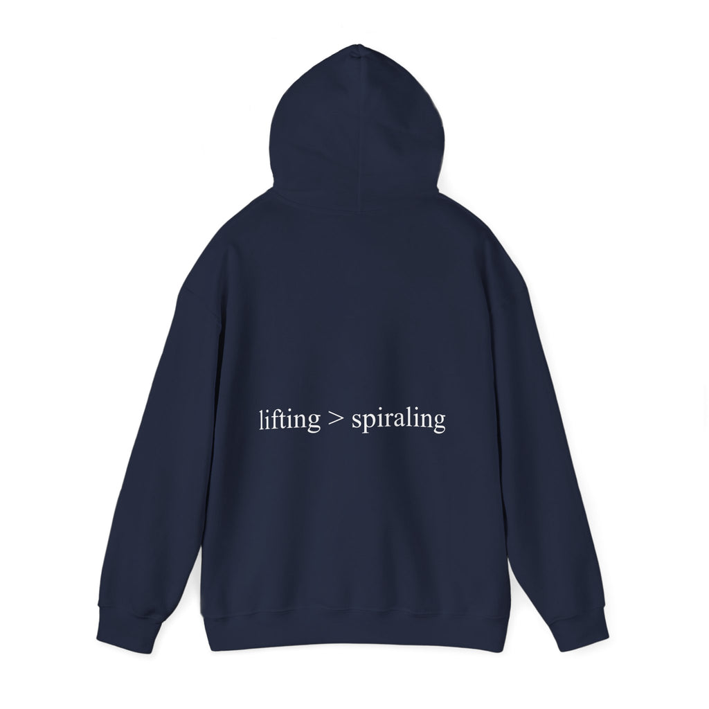 lifting > spiraling hoodie